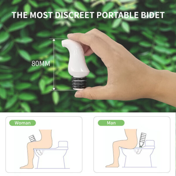 Bidet Spray – Mini Pocket Size Shattaf Peri Bottle for Outdoor Hygiene - Image 5