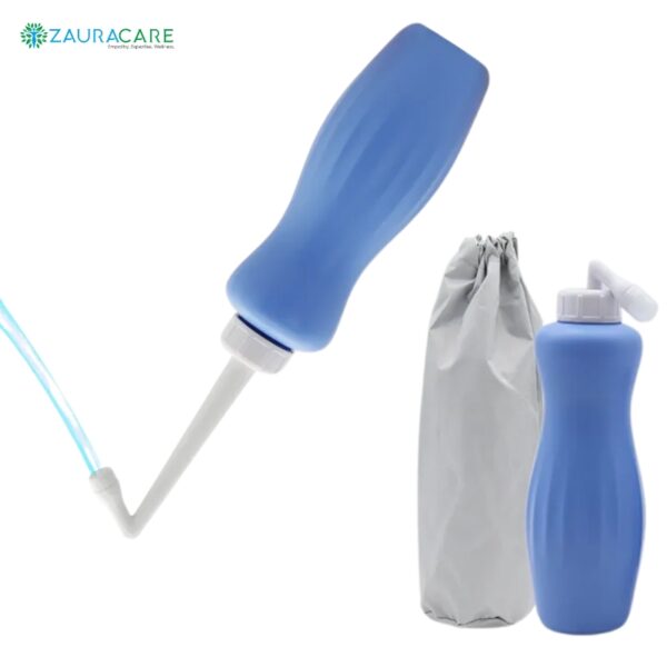 Portable Travel Bidet Bottle with Retractable Nozzle – Soft Squeeze, 60° Spray Angle - Image 2