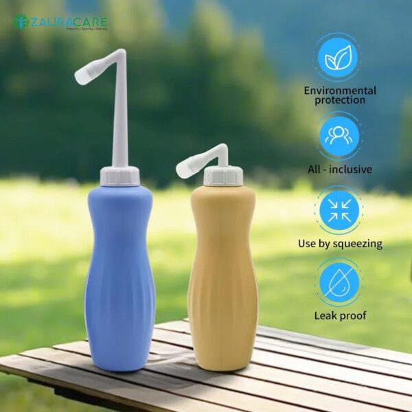 Portable Travel Bidet Bottle with Retractable Nozzle – Soft Squeeze, 60° Spray Angle - Image 4